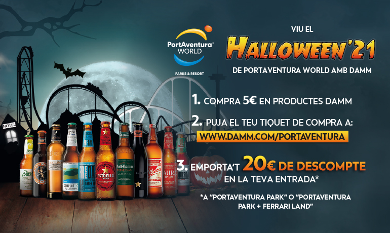 Vine a PortAventura World amb Damm